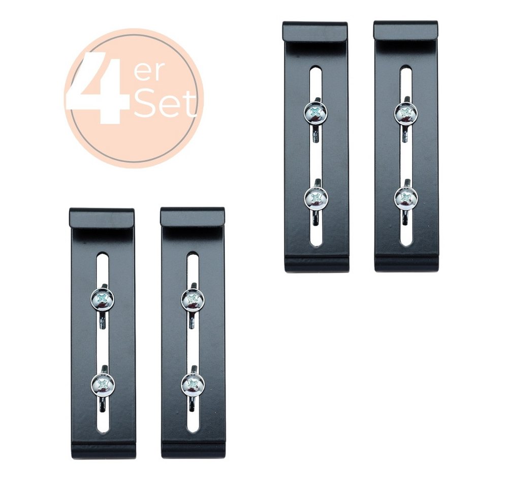 GarPet Blumenkastenhalter 4x Blumenkasten Halterung Fenster Unsichtbare Befestigung Anthrazit GarPet Blumenkastenhalter 4x Blumenkasten Halterung Fenster Unsichtbare Befestigung Anthrazit von GarPet