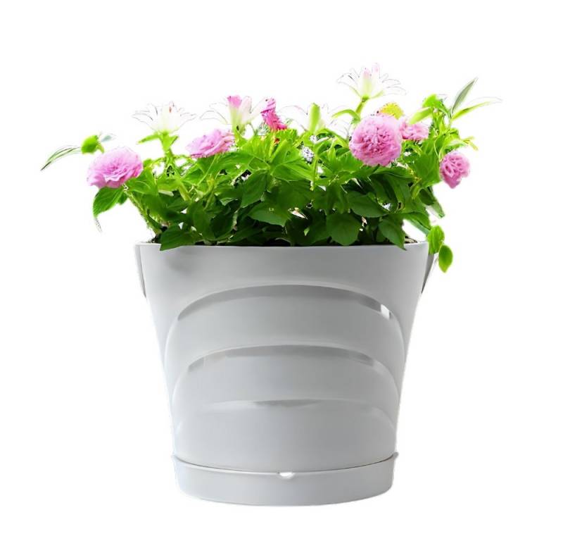 GarPet Blumentopf Blumentopf um Säule herum für Pfosten Fallrohr Regenrohr 2 SET von GarPet