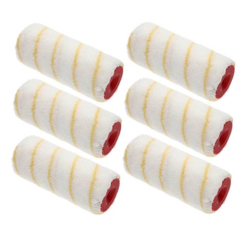 GarPet Farbroller Farbrolle Polyacryl 13mm 18-25cm Maler Streich Rolle Latex Farbe (6-St) von GarPet