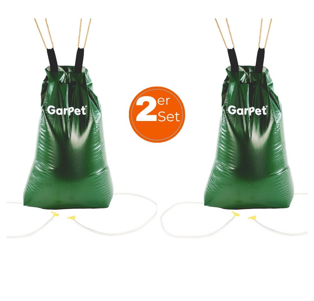 GarPet Gießkanne 2x Baum Bewässerungs Sack mit Speziell Düsen und Schlauch Gieß Beutel von GarPet