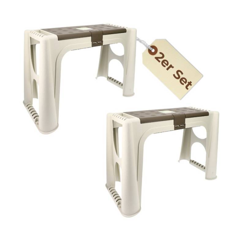 GarPet Kniebank 2x Kniebank 2in1 Garten Bank Knie Hocker Gartenarbeit Aufstehhilfe von GarPet
