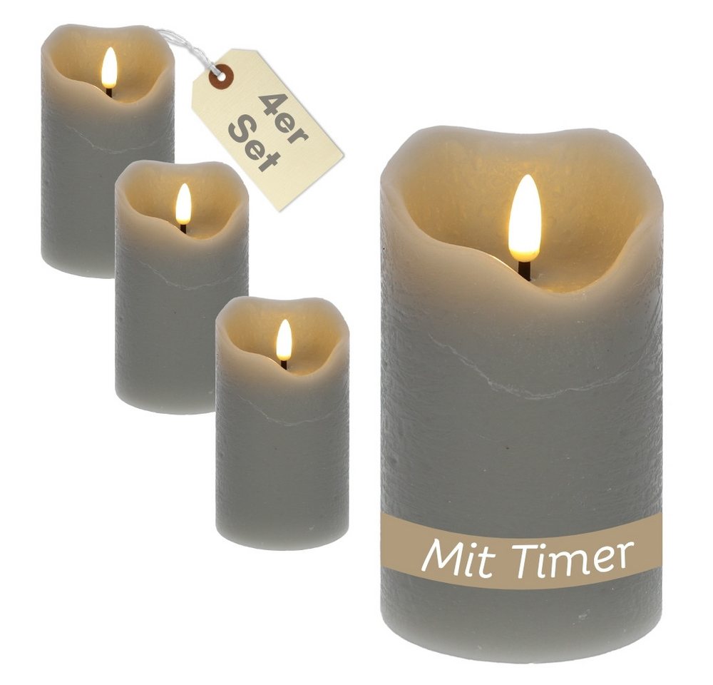 GarPet LED-Kerze 4er Set LED Echtwachskerzen Timer Led Kerzen Echtwachs flackernd GarPet LED-Kerze 4er Set LED Echtwachskerzen Timer Led Kerzen Echtwachs flackernd von GarPet