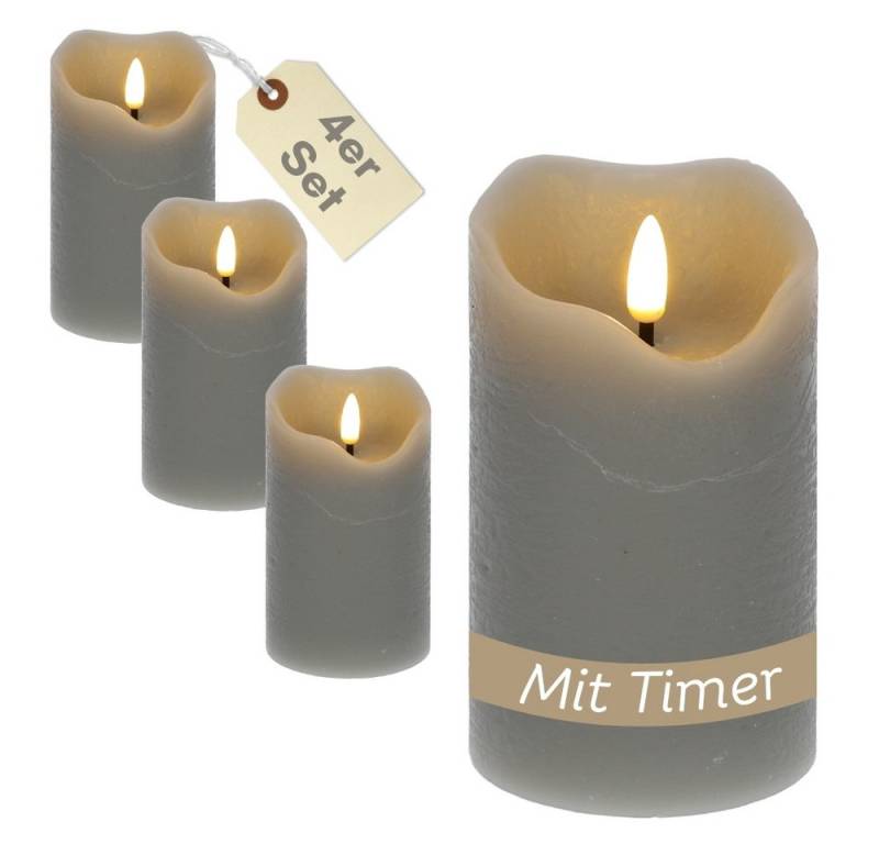 GarPet LED-Kerze 4er Set LED Echtwachskerzen Timer Led Kerzen Echtwachs flackernd GarPet LED-Kerze 4er Set LED Echtwachskerzen Timer Led Kerzen Echtwachs flackernd von GarPet