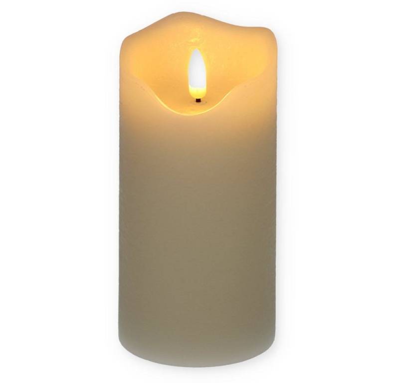 GarPet LED-Kerze LED Echtwachskerze mit Timer Batterie Flackereffekt beweglicher Flamme von GarPet