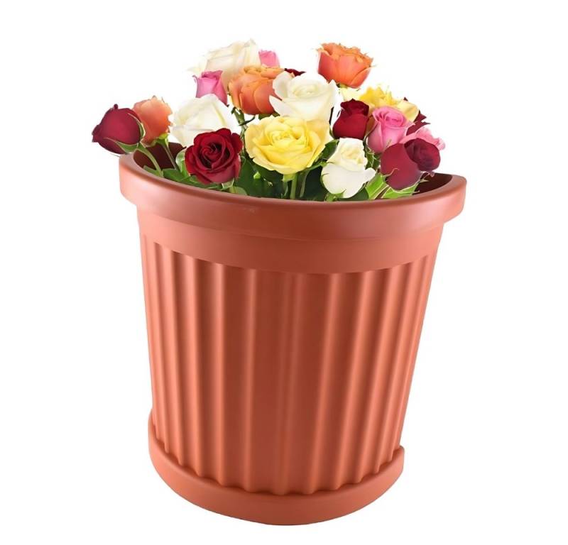 GarPet Pflanzkübel Pflanzkübel Halbrund terracotta von GarPet