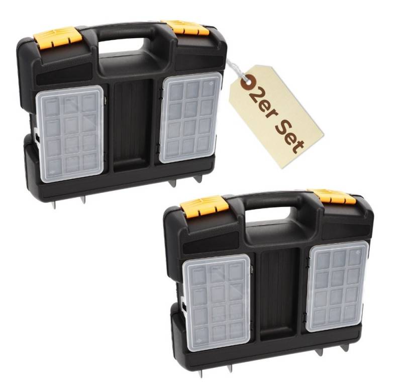 GarPet Werkzeugkoffer 2x Maschinenkoffer leer Werkzeugaufbewahrung Werkzeugkoffer Toolbox von GarPet