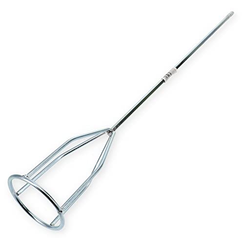 Gipsrührer 6-Kant verzinkt 100 x 600 x 8 mm 6 Stück Mischer Mörtel Gips Farb Rührer Mixer Quirl Wendel von GarPet