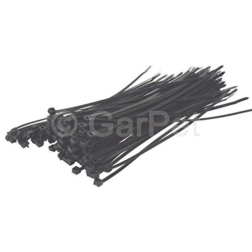 Profi Kabelbinder wiederverwendbar lösbar schwarz UV-beständig 370x7,6 mm 100St. von GarPet