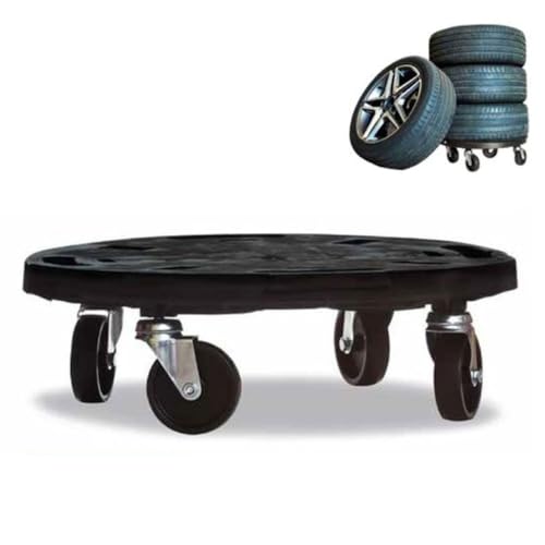 GarPet Transportroller Rollbrett Transportrollen Rollbrett Werkstatt Pflanzen Rollbretter Transport Möbelrollen flach Pflanzenroller rund Transporthilfe mit Rollen 40 von GarPet