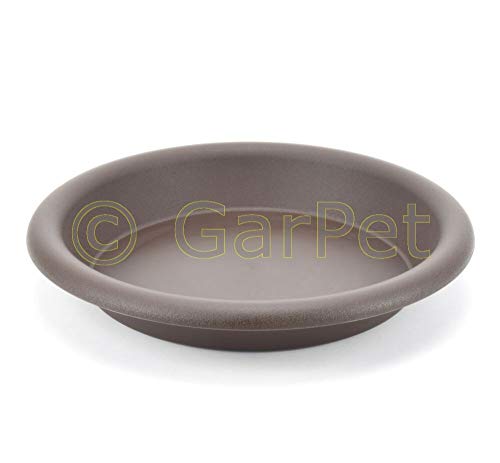 Untersetzer Blumentopf Pflanzkübel rund mokka 30 cm mit Rand von GarPet