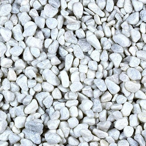 Zierkies 25 kg 15-25 mm Aquarium Carrara Weiß Garten Kies Marmor Gabion Steinteppich von GarPet