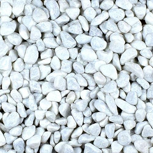 Zierkies 25 kg 15-25 mm Aquarium Carrara Weiß Garten Kies Marmor Gabion Steinteppich von GarPet