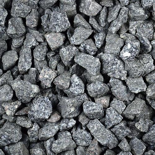 Kieselsteine Garten Zierkies Granit 16-32 mm 25 kg Grau Aquarium Kies Granitkies Weg Steinteppich Zierstein Splitt von GarPet