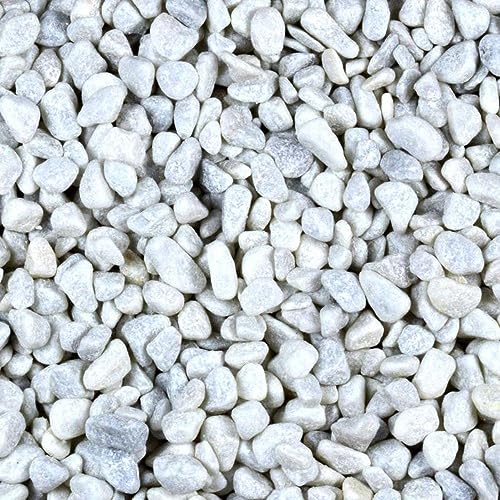 Zierkies 25 kg 7-15 mm Aquarium Carrara Weiß Garten Kies Marmor Gabion Steinteppich von GarPet