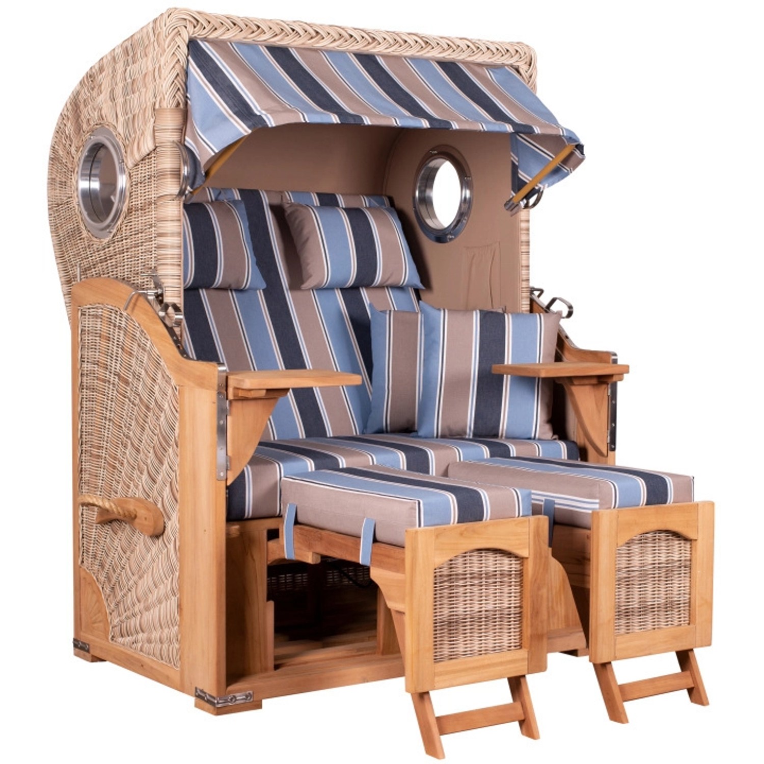 GarWoh Strandkorb Rantum Teak PE Shell Dessin 580 GarWoh Strandkorb Rantum Teak PE Shell Dessin 580 von GarWoh