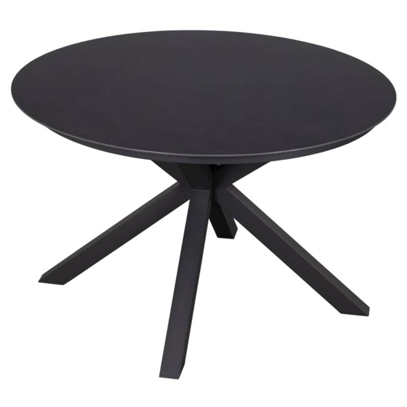 GarWoh Tisch Malaga 120cm Rund Dark Grey Aluminium von GarWoh