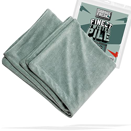 Garage Freaks Auto Trockentuch - Finest Twisted Pile Towel - 1x XXL Mikrofasertuch groß 50x80cm, 700GSM - Handtuch für effizientes und super sanftes Trocknen von Garage Freaks
