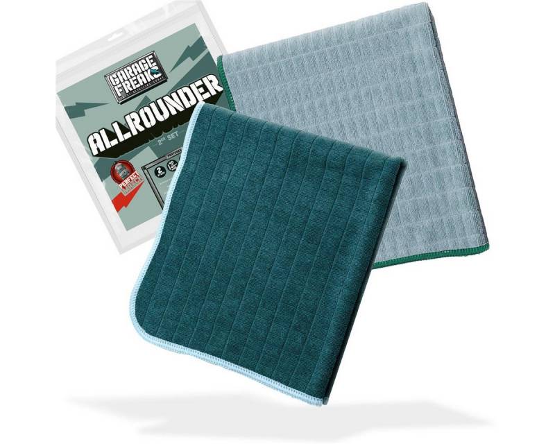 Garage Freaks Garage Freaks - 2er Pack - ALLROUNDER - 40x40cm, 380 GSM Mikrofasertuch (80% Polyester, 20% Polyamide, 40x40 cm, 2-tlg., 2er Pack, allrounder, 380GSM) von Garage Freaks