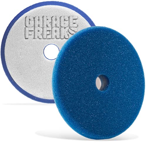 Garage Freaks Politurschwamm - Wax Foam Pad 150mm - blau - Polierpad 150mm für 125mm Stützteller - Made by Menzerna - abgestimmt auf Garage Freaks Protection Carnauba Shield Wachsversiegelung von Garage Freaks