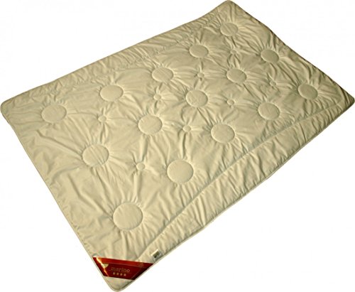 Warme Winterdecke 100% Schafschurwolle 155x200cm von Garanta Steppdeckenfabrik