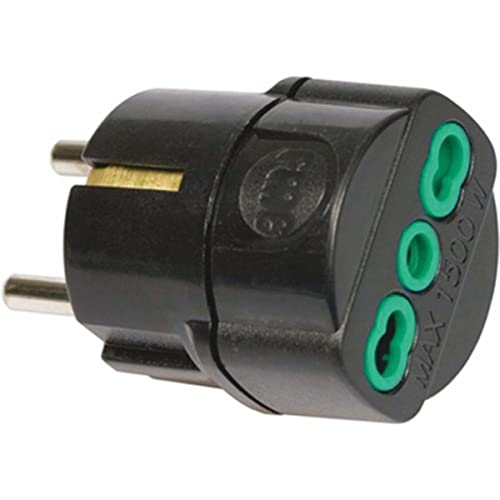 Garanti 86091-g Netzstecker-Adapter für Steckdose Schwarz von Fanton