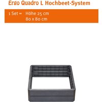 Garantia - ergo Quadro l Hochbeet-System, Stone 4 Paneele inkl. Verbinder - 645127 von Garantia