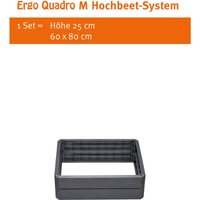 Garantia - ergo Quadro m Hochbeet-System, Stone 4 Paneele inkl. Verbinder - 645126 von Garantia