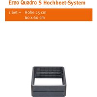 Garantia - ergo Quadro s Hochbeet-System, Stone 4 Paneele inkl. Verbinder - 645125 von Garantia