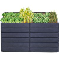 ERGO QUADRO 2 L 75 Hochbeet Wood, inkl. Wassersparsystem von Garantia