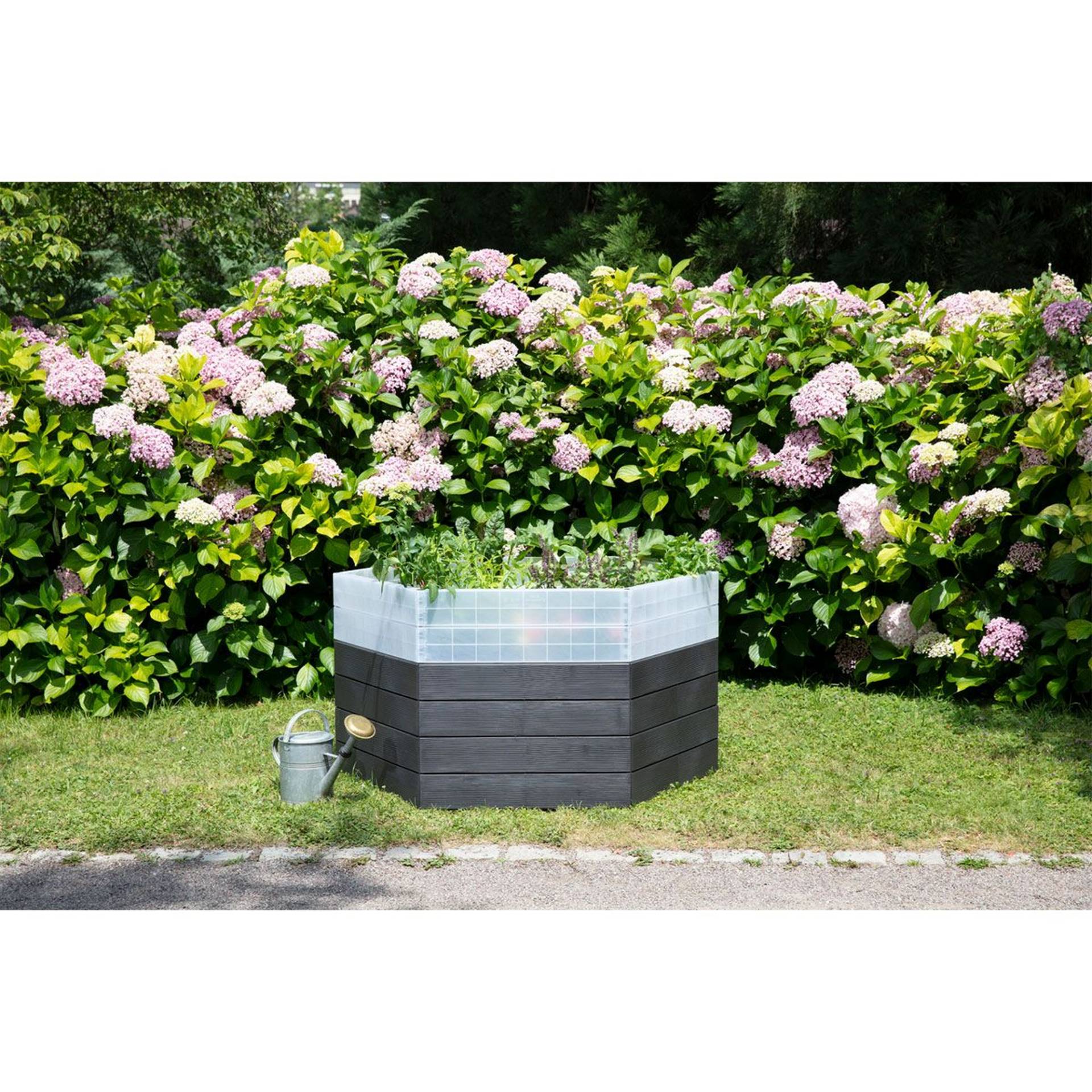 GARANTIA Hochbeet 'Ergo Turbo XL 75 Wood' anthrazit/braun 145 x 75 x 145 cm GARANTIA Hochbeet 'Ergo Turbo XL 75 Wood' anthrazit/braun 145 x 75 x 145 cm von Garantia