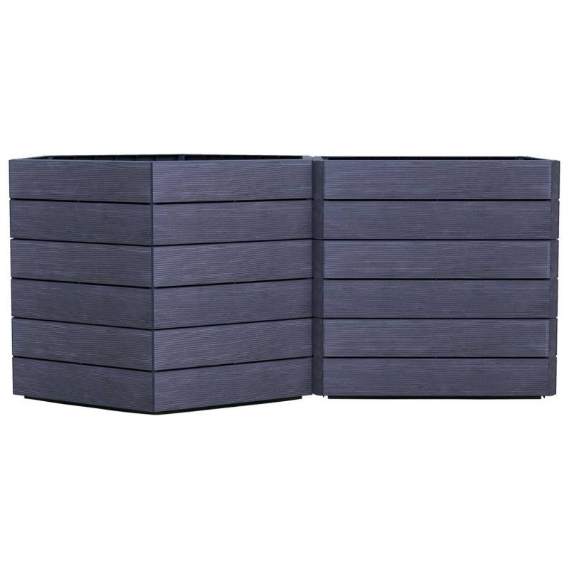 GARANTIA Hochbeet 'Ergo Vario 3 Wood' anthrazit/braun 175 x 75 x 110 cm von Garantia