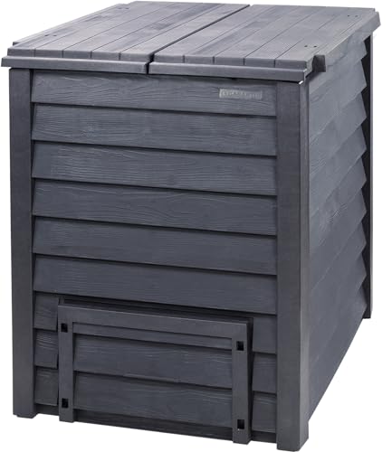 GARANTIA Thermo-Wood Komposter 400 Liter anthrazit-braun von Garantia