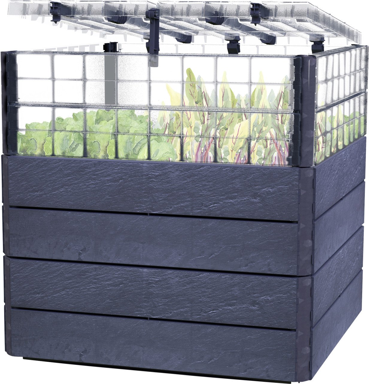 Garantia Hochbeet Ergo Quadro L TurboPlus Stone Garantia Hochbeet Ergo Quadro L TurboPlus Stone von Garantia