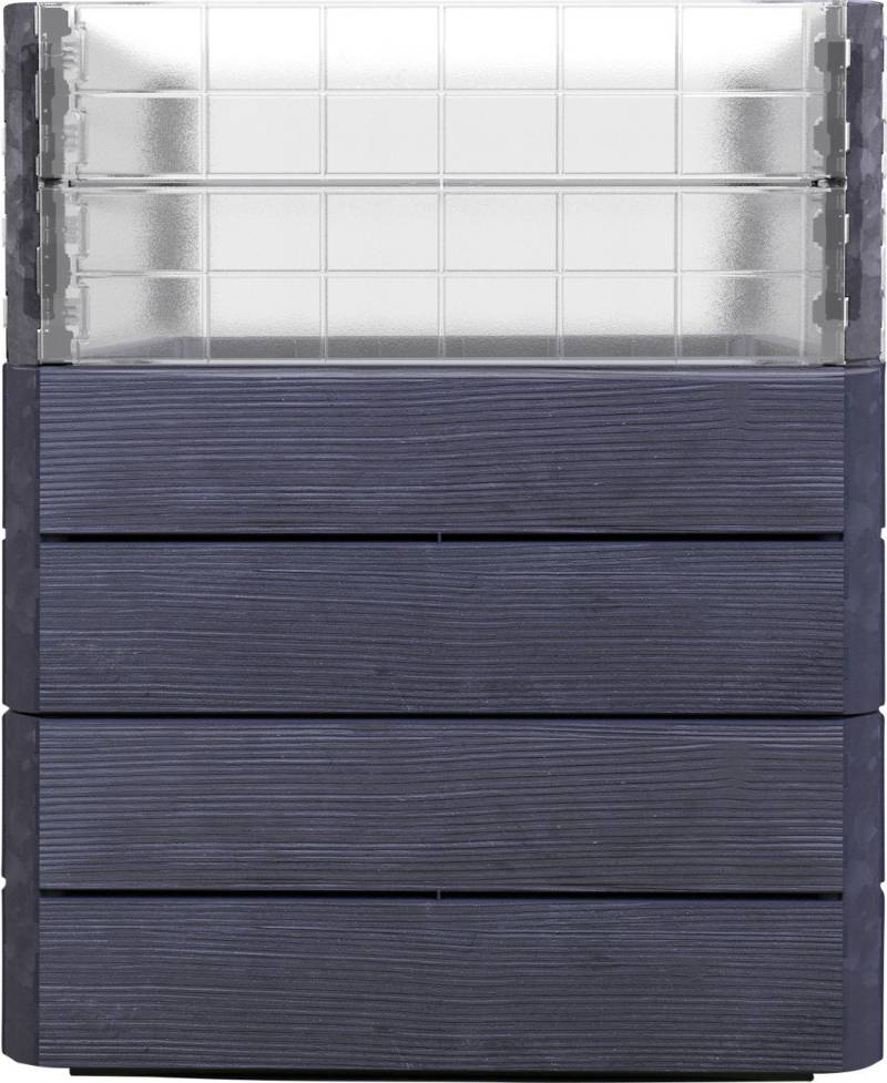 Garantia Hochbeet Ergo Quadro Turbo M 75 80 x 60 x 75 cm, wood, Wassersystem & Wachstumsmodul von Garantia