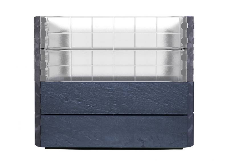 Garantia Hochbeet Ergo Quadro Turbo S 50 60 x 60 x 50 cm, stone, mit Flora Wassersystem und Wachstum von Garantia