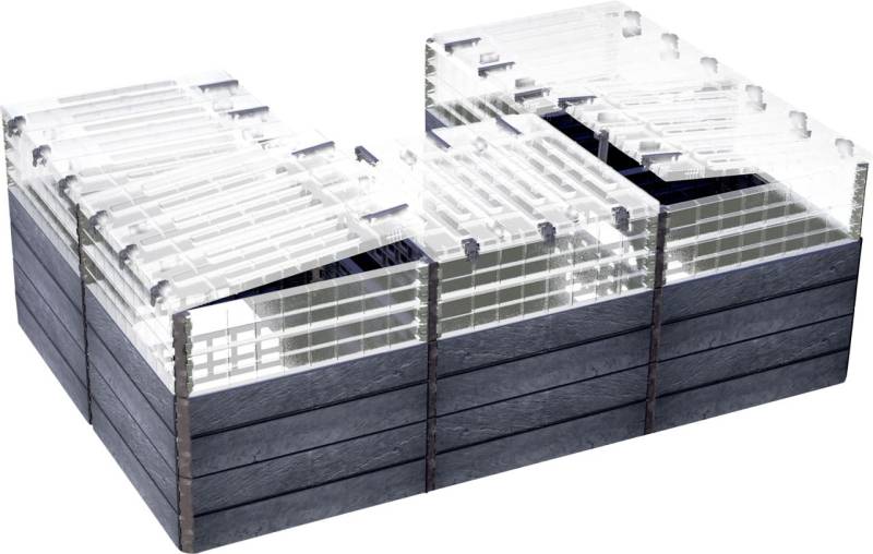 Garantia Hochbeet Ergo Quadro U L TurboPlus Stone von Garantia