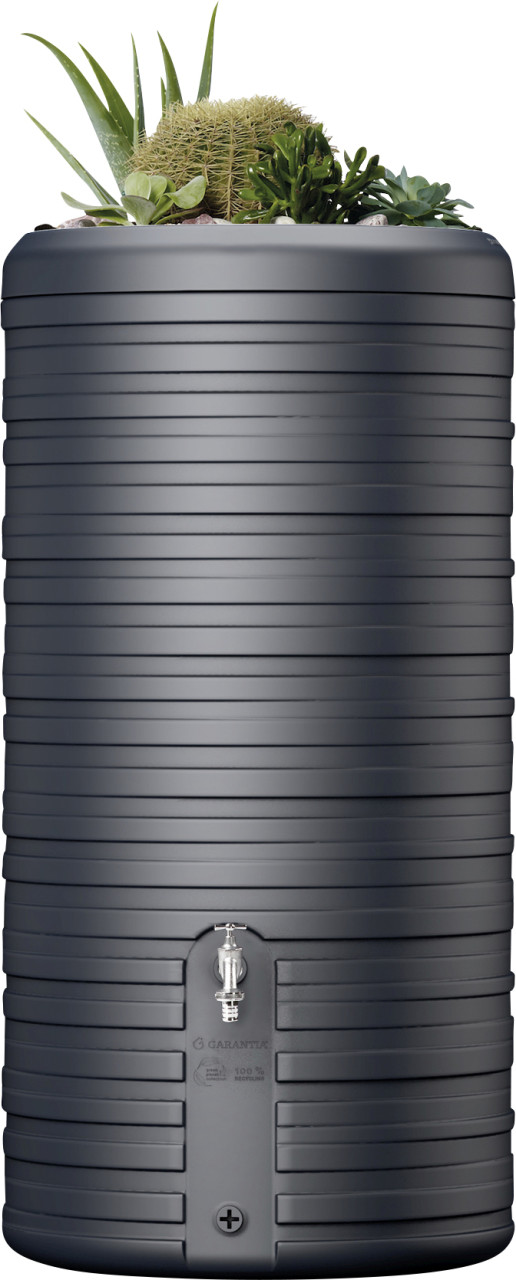 Garantia Regenspeicher Nordic 2in1 300 L graphite grey mit Pflanzschale von Garantia