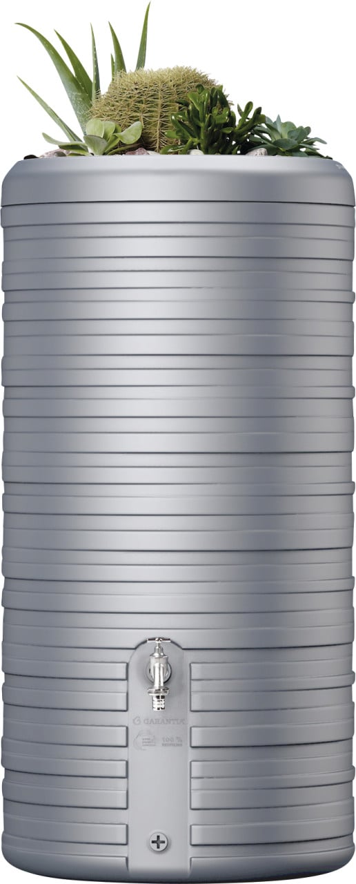Garantia Regenspeicher Nordic 2in1 300 L steingrau mit Pflanzschale von Garantia