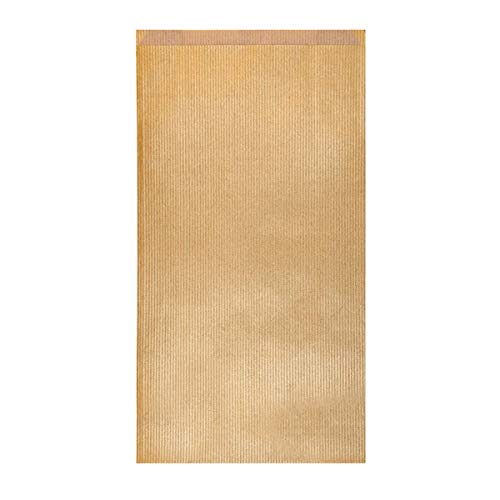 POU 180.00 Flache Tüten, Kraftpapier, 60 g / M2, 19 + 8 x 35 cm, Gold von García de Pou