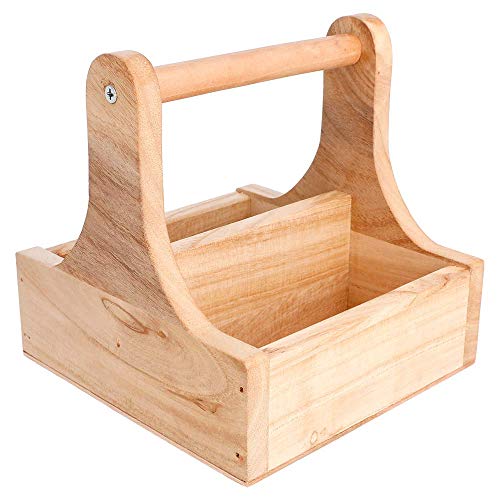 1 Stück – Präsentationsbox mit Griff 15 x 15,3 x 15 cm Natur Holz von García De Pou