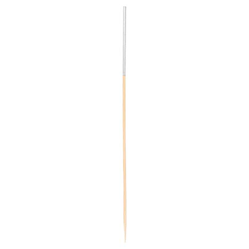 100 Stück Picks lang Ø 0,25 x 23 cm Silber Bambus von García de Pou
