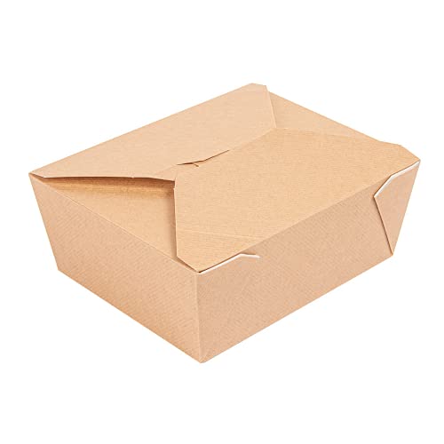 300 Stück - Amerikanische Mikro-Boxen "Thepack" 1350 ml 220 + 12 Pp G/M2 15,2 x 12,1 x 6,5 cm Natur-Wellpappe Nano-Micro von García de Pou