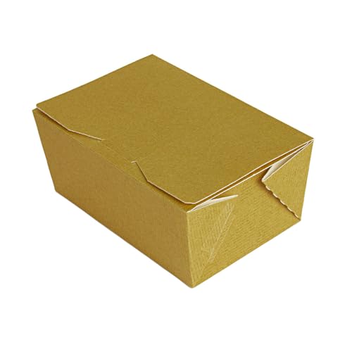 50 Stück – Ballotin-Boxen 'Thepack' 375 G 230 G/M2, 12,5 x 8 x 5,5 cm, goldfarben, Nano-Mikro-Wellpappe von Garcia de Pou