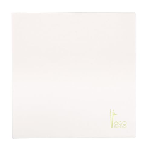 50 Stück - Servietten "Eco-Bamboo" 70 g/m2 45 x 45 cm weiß Bambus von García de Pou