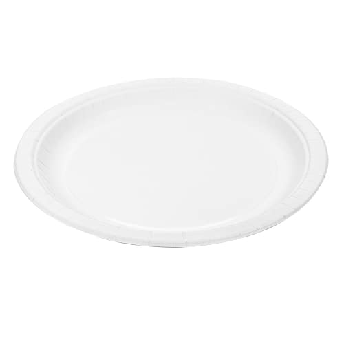 50 Stück - runde Teller 210 g/m2 Ø 23 cm weiß Pappe von García de Pou