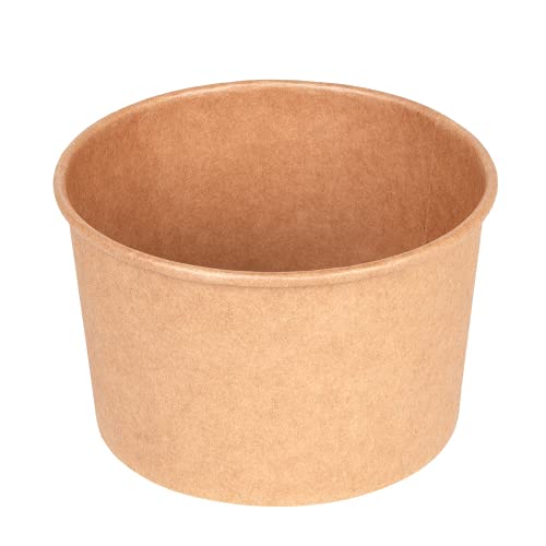 500 Stück - Salatschüsseln 480 ml 300 + 18 Pe G/M2 Ø11,1/9,5 x 7 cm Natural Kraft von García de Pou