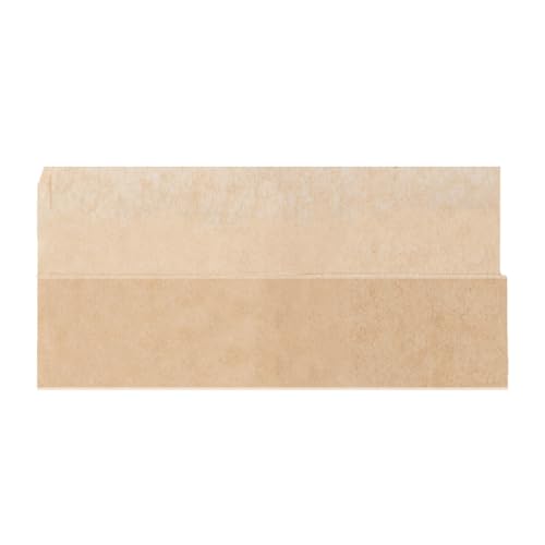 500 Stück – fettfreies Papier, offen, 2 Seiten, 32 g/m², 35 x 17/9 cm, natürliches Perg, fettfrei von Garcia de Pou