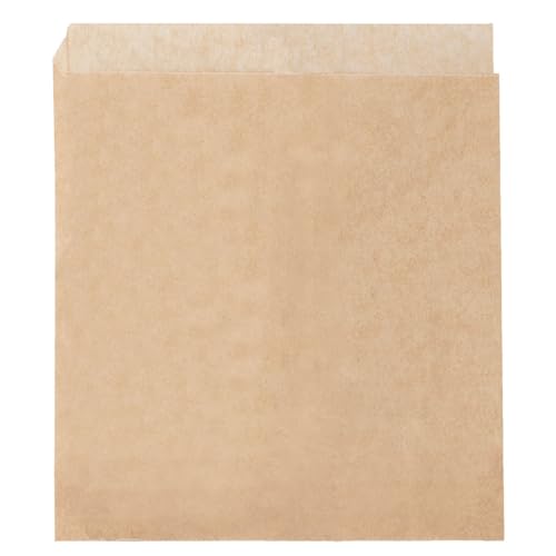 500 Stück – fettfreies Papier, offen, 2 Seiten 'Grill&Go', 38 g/m², 16 x 16,5 cm, natürliche Kraft von Garcia de Pou