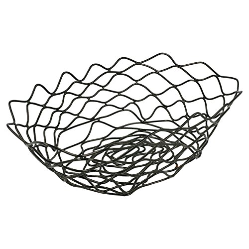 Basket Oval 24X15,2X7 Cm Schwarz Stahl - 24 Un. von García de Pou
