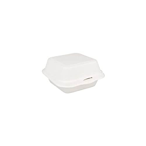 Burger Box "Bionic" - 450 Ml 15,2X15X8,4 Cm Natur Zellulose - 50 Un. von Garcia de Pou